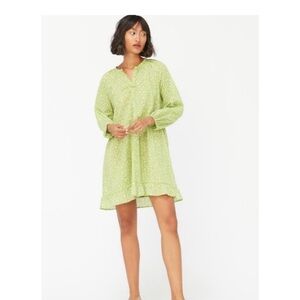 LACAUSA Green floral dress - M